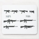 Mp5 M16 Pixel art mousepads
