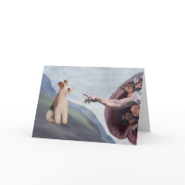 MP-God's Wire Fox Terrier (M) Greeting Cards