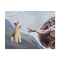 MP-God's Wire Fox Terrier (M) Post Card