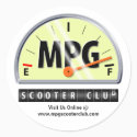 MPG Scooter Club Stickers