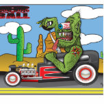 Mr. 8 Ball Hot Rod Photo Sculpture
