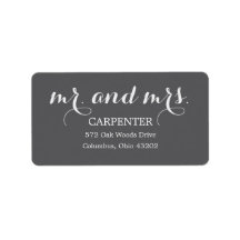 Mr. and Mrs. Address Labels