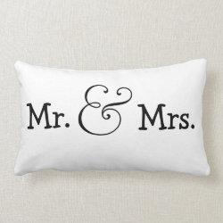 Mr and Mrs Bride And Groom Wedding Gift Pillows
