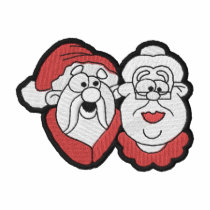Mr. and Mrs. Claus embroidered shirts by ZazzleEmbroidery Mr. and Mrs. Claus embroidered shirts