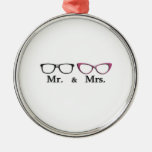 Mr. And Mrs. Geek Ornaments