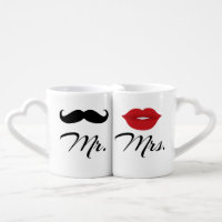 Mr And Mrs Lovers' Mug Set Couples' Coffee Mug Set