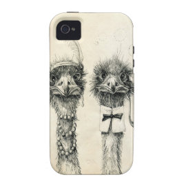 Mr. and Mrs. Ostrich iPhone 4 Covers