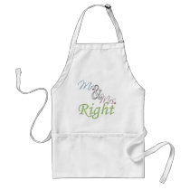 Mr. and Mrs. Right Apron