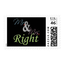 Mr. and Mrs. Right Stamps