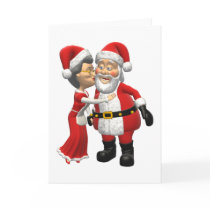 Mr and Mrs Santa Claus Christmas Card by potpourri Mr and Mrs Santa Claus Christmas Card
