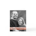 Mr. and Mrs. Thank You Card - Peach