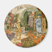 Mr and Mrs Vinegar at Home Refrigerator Magnet