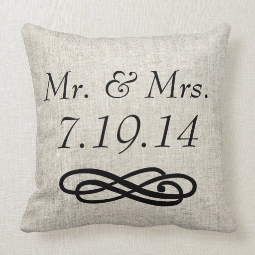 Mr And Mrs Pillows Mr And Mrs Throw Pillows Zazzle