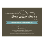 Mr and Mrs Wedding Shower /Rehearsal Dinner Invite invitations