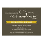 Mr and Mrs Wedding Shower /Rehearsal Dinner Invite invitations