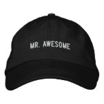 mr. awesome embroidered baseball cap