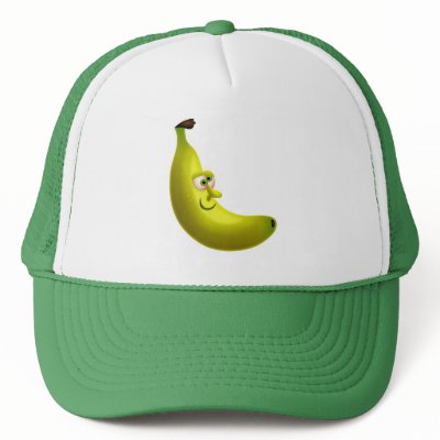 mr-banana mesh hats by prawny