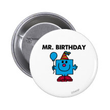 Mr Birthday Classic Button
