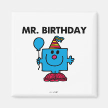 Mr Birthday Classic Magnets