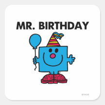 Mr Birthday Classic Stickers