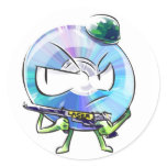 Mr Blu-Ray Round Sticker