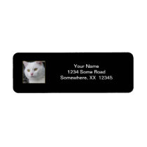 Mr. Cat Portrait Address Label labels