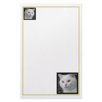Mr. Cat Portrait Stationery by kerstitch Mr. Cat Portrait Stationery
