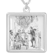 Mr. Collins and Charlotte were both standing Custom Necklace