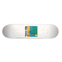 Mr Cool Beach Scene Skate Deck