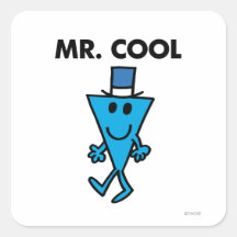 Mr Cool Classic Square Stickers