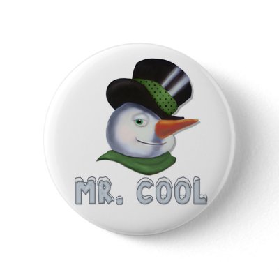 Mr. Cool - Snowman Button by Spice
