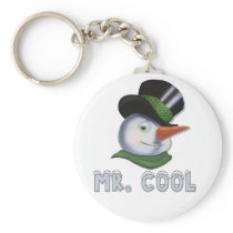 Mr. Cool - Snowman Keychain