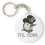 Mr. Cool - Snowman Keychain