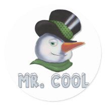 Mr. Cool - Snowman stickers by Spice Mr. Cool - Snowman stickers