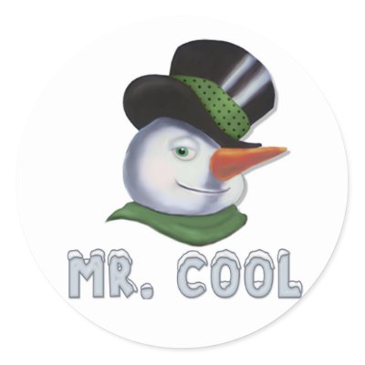 Mr. Cool - Snowman stickers