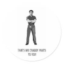 Mr Crabby Pants stickers