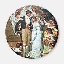 Mr. Darcy and Me Wedding Magnet