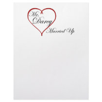 Mr. Darcy Married Up Custom Letterhead