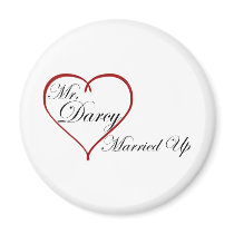 Mr. Darcy Married Up Fridge Magnet