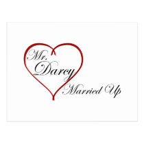 Mr. Darcy Married Up postcards