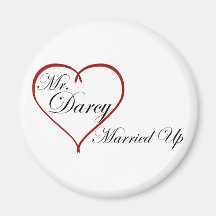 Mr. Darcy Married Up Refrigerator Magnet
