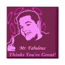 Mr. Fabulous Thinks You're Great! magnets