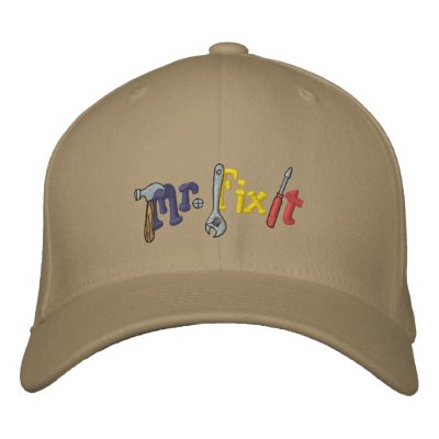 Mr Fix It Embroidered Hats by Embroidery4U