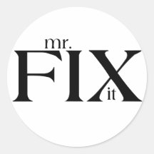 Mr Fix it Sticker