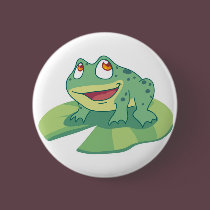 Mr. Froggie buttons by Fany001 Mr. Froggie buttons