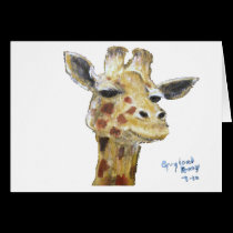 "Mr. G. Giraffe" Horizonal Card