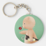 Mr Hamster goes to work Key Chains