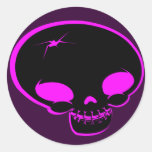 Mr Happy Bones Pink/black Sticker