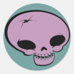 Mr Happy Bones Purple Stickers
