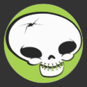 Mr Happy Bones stickers by kklawiter Mr Happy Bones stickers